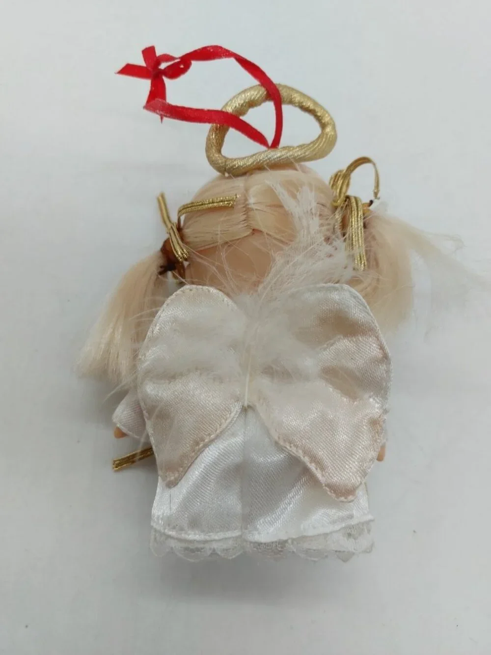 Enesco PM Angel HI Babies Precious Moments Doll Ornament Blonde Blue Eye 1995